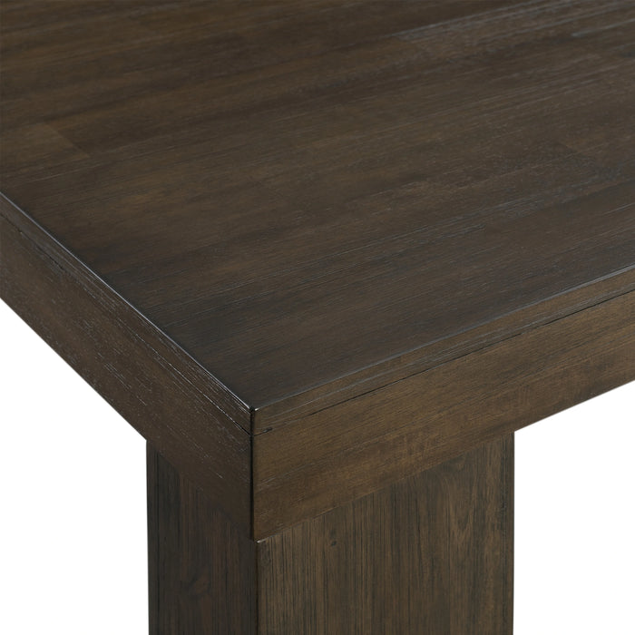 Grady 6PC Dining Set (72" Table + 4 Chairs + Bench) in Brown
