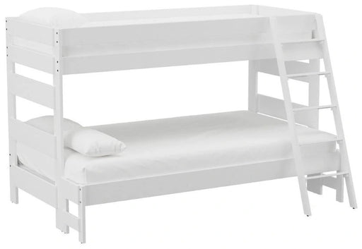 Elements International Cali Kids Twin over Full Bunk Bed with Ladder in White image
