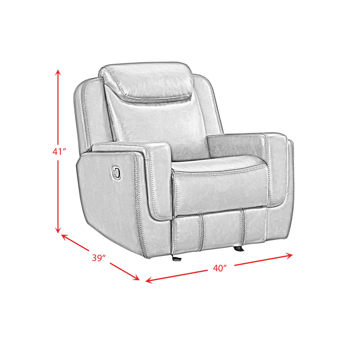 Panther 3PC Living Room Set in Neono Brown-Sofa, Loveseat & Recliner