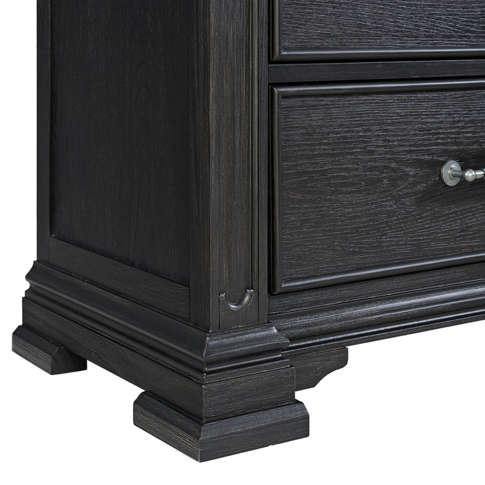 Kings Court 3-Drawer Nightstand (Sliding Top)