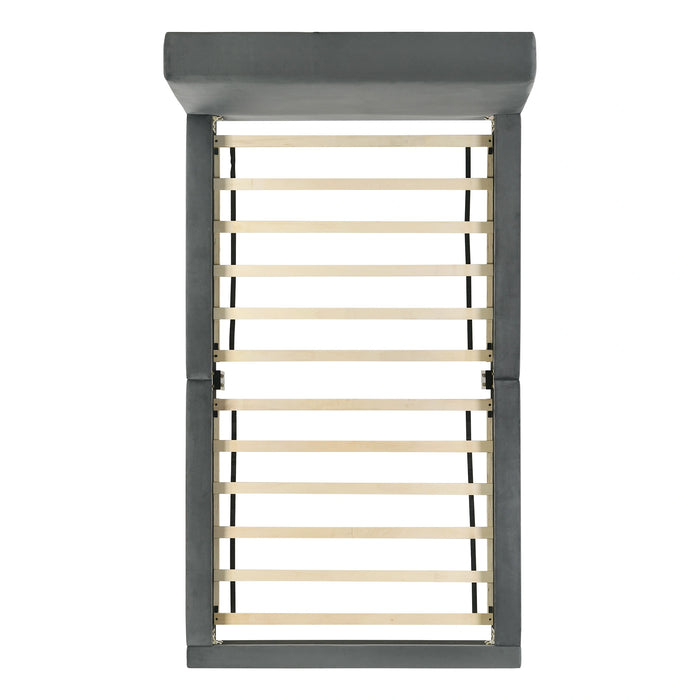Brookhaven UPH Bed in Grey Velvet