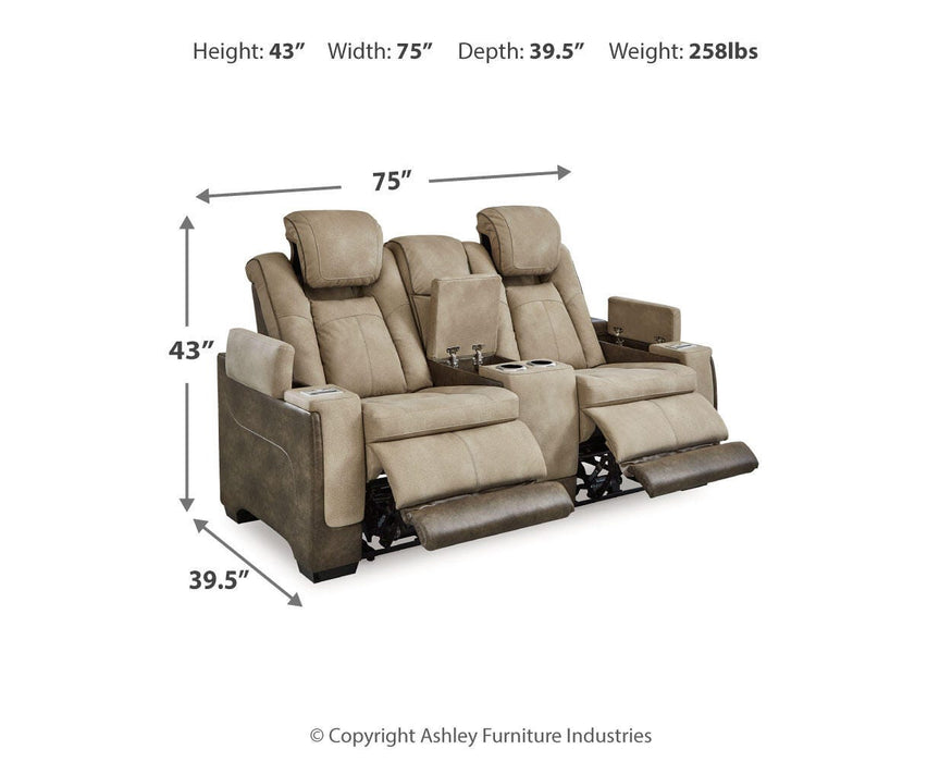 Next-Gen DuraPella Power Reclining Loveseat with Console - Eclectic 79 Furniture Store