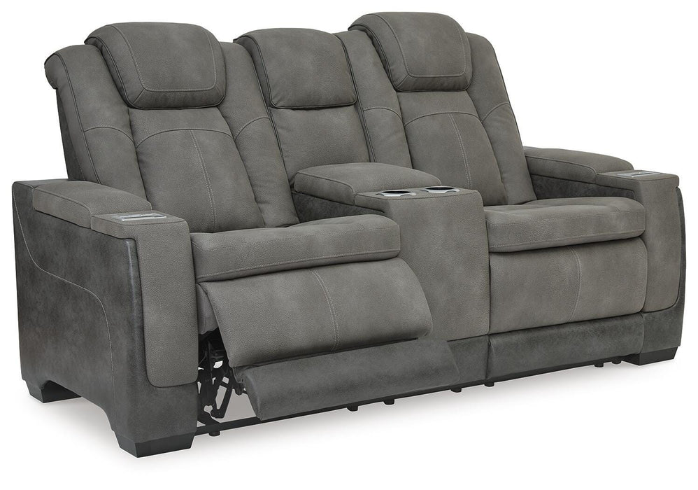 Next-Gen DuraPella Power Reclining Loveseat with Console - Eclectic 79 Furniture Store