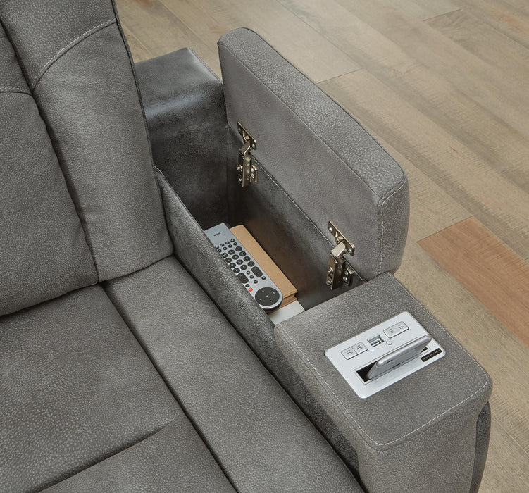 Next-Gen DuraPella Power Reclining Loveseat with Console - Eclectic 79 Furniture Store