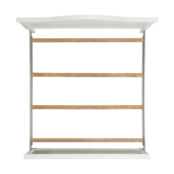 Kona Bedroom Set with 2 Nightstands in White