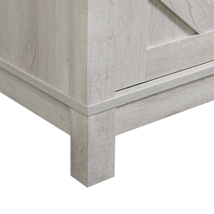 Eleanor 70"" TV Stand with Sliding Door in White