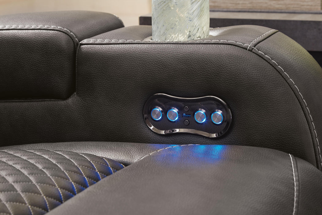 Fyne-Dyme Power Recliner - Eclectic 79 Furniture Store