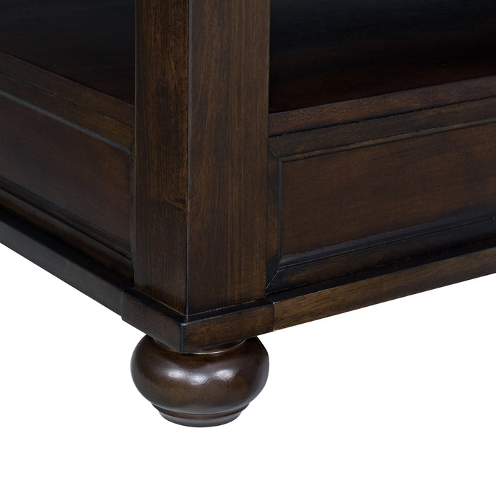 Wagner Rectangular Lift-Top Coffee Table w/ Casters in Cherry