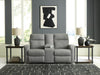 Gauntlet Reclining Loveseat with Console - Eclectic 79 Furniture Store