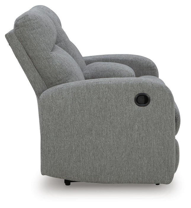 Gauntlet Reclining Loveseat with Console - Eclectic 79 Furniture Store