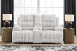 Rhines Falls Power Reclining Loveseat with Console - Eclectic 79 Furniture Store