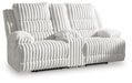 Rhines Falls Power Reclining Loveseat with Console - Eclectic 79 Furniture Store