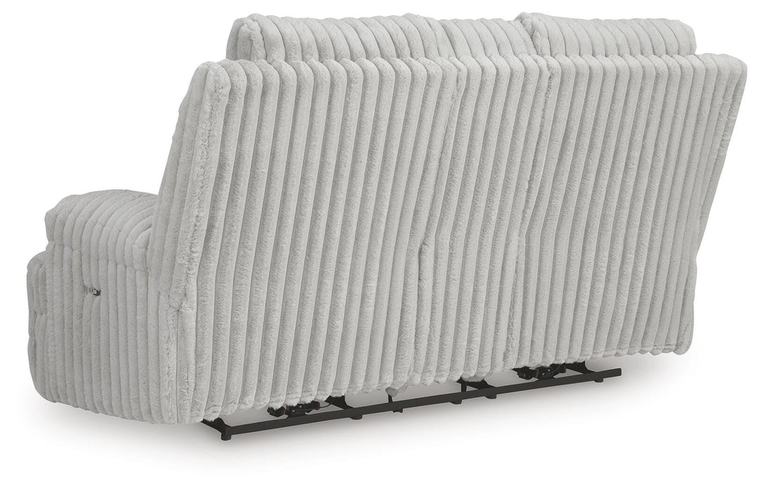 Rhines Falls Power Reclining Loveseat with Console - Eclectic 79 Furniture Store