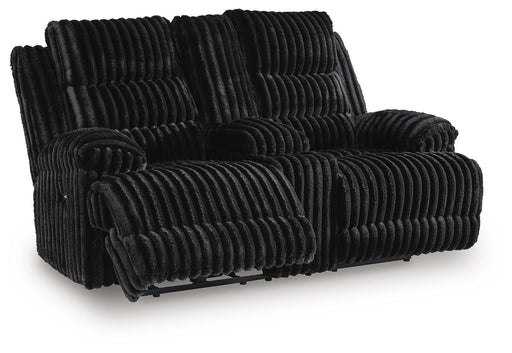 Rhine Falls Reclining Loveseat with Console - Eclectic 79 Furniture Store