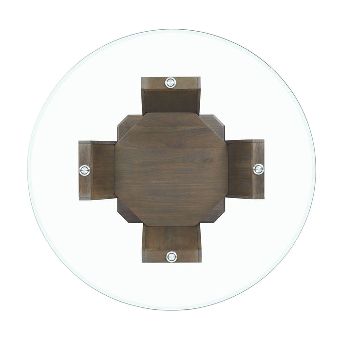 Dapper Round Counter Height Dining Table in Walnut