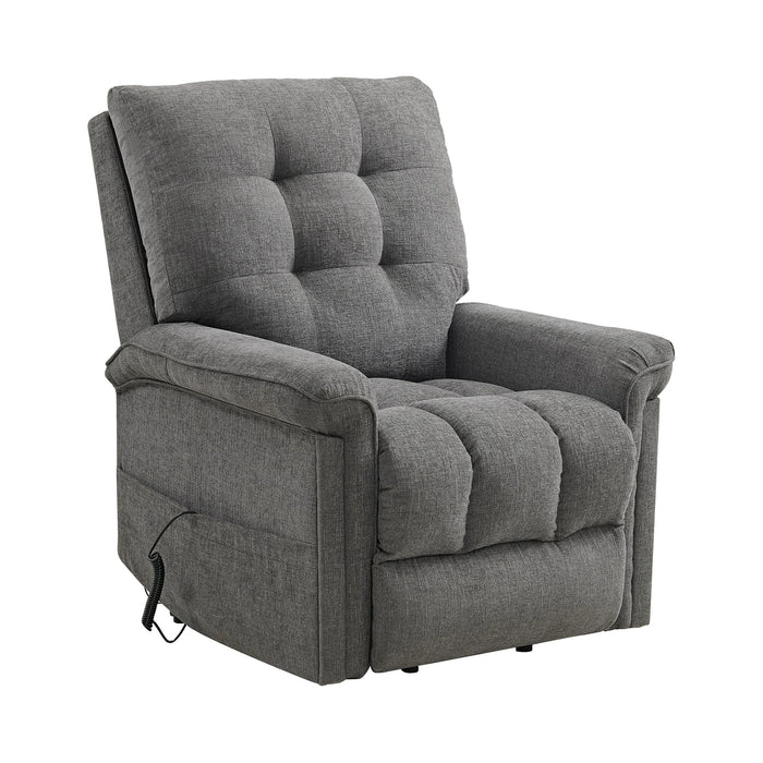 Pecos Power Motion Lift Chair in 15337-2 Ribbit Charcoal
