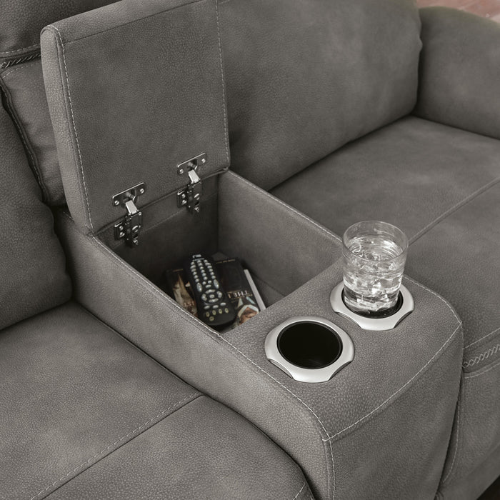 Next-Gen DuraPella Power Reclining Loveseat with Console - Eclectic 79 Furniture Store