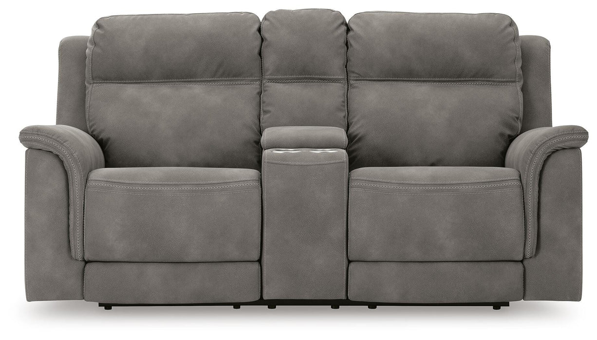 Next-Gen DuraPella Power Reclining Loveseat with Console - Eclectic 79 Furniture Store