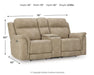 Next-Gen DuraPella Power Reclining Loveseat with Console - Eclectic 79 Furniture Store
