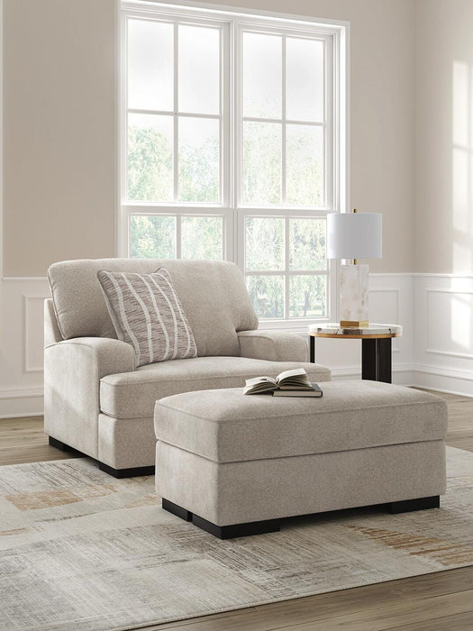 High Profile Chair & Ottoman Living Room Set - Eclectic 79 Furniture Store