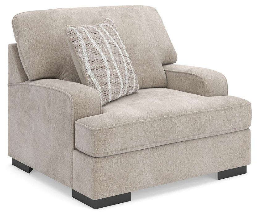 High Profile Chair & Ottoman Living Room Set - Eclectic 79 Furniture Store