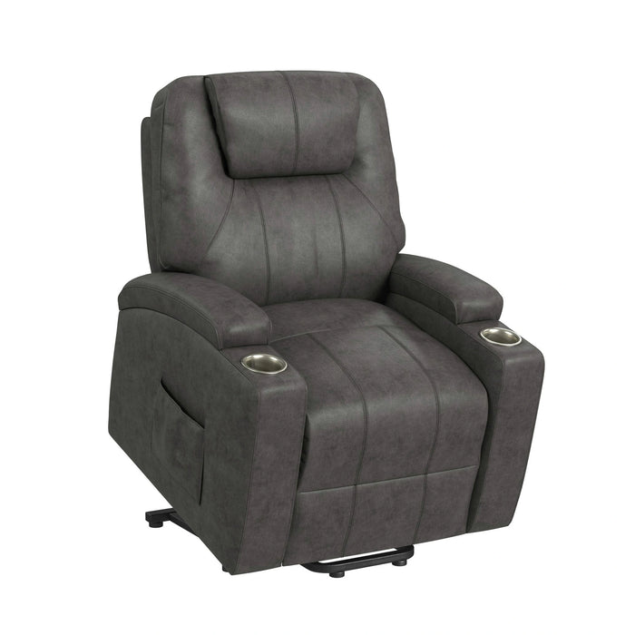 Kenmore P1 Lift Chair with Heat Massage in Simba DK Grey