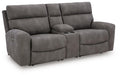 Next-Gen DuraPella Power Reclining Sectional Loveseat with Console - Eclectic 79 Furniture Store