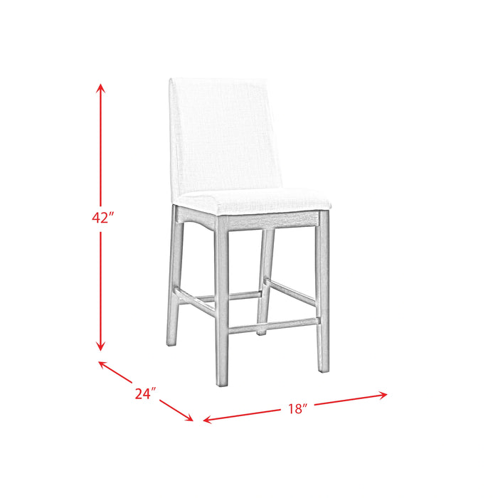 Dapper Counter Side Chair (Walnut Finish) (Two Per Carton)