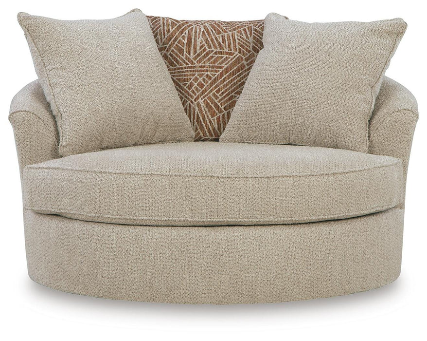 Steelwater Retreat Oversized Swivel Accent Chair - Eclectic 79 Furniture Store