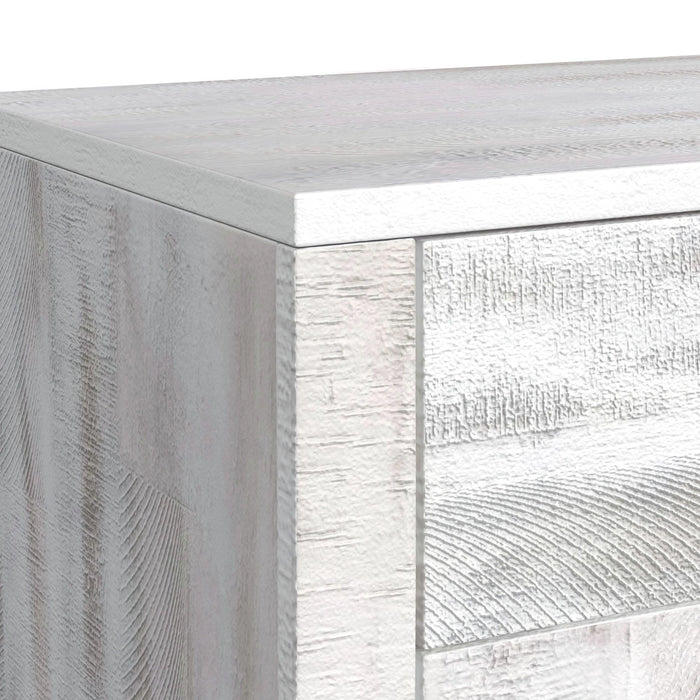 Rogen Rustic Buffet & Hutch with LED in Rustic White