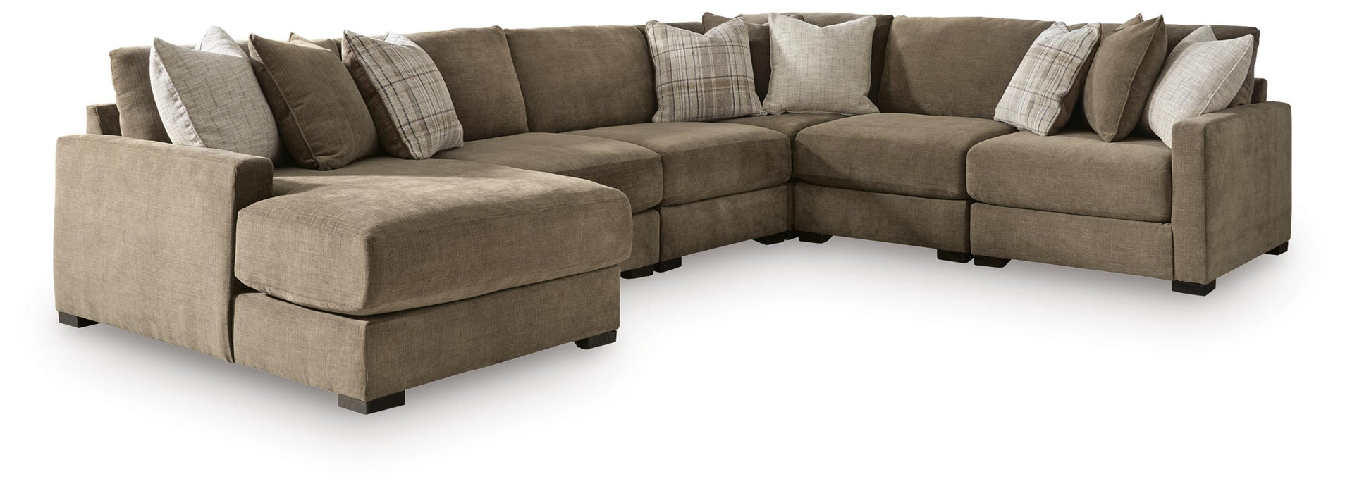 Camellia-Court Sectional with Chaise - Eclectic 79 Furniture Store
