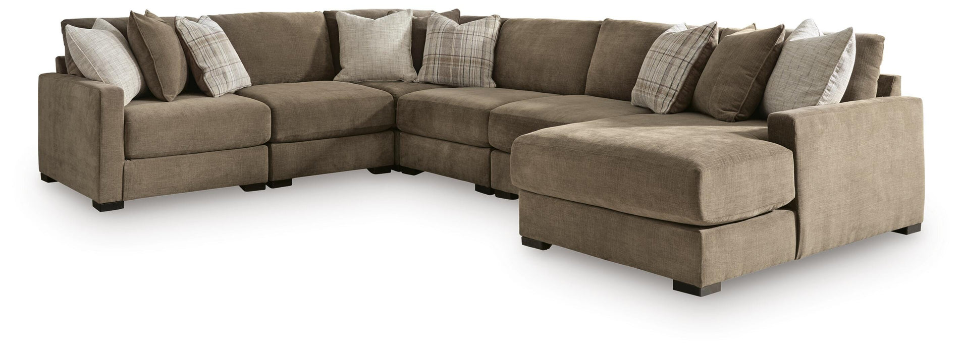 Camellia-Court Sectional with Chaise - Eclectic 79 Furniture Store