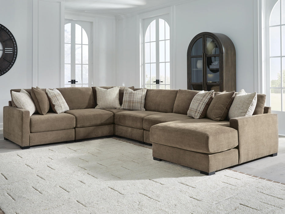 Camellia-Court Sectional with Chaise - Eclectic 79 Furniture Store