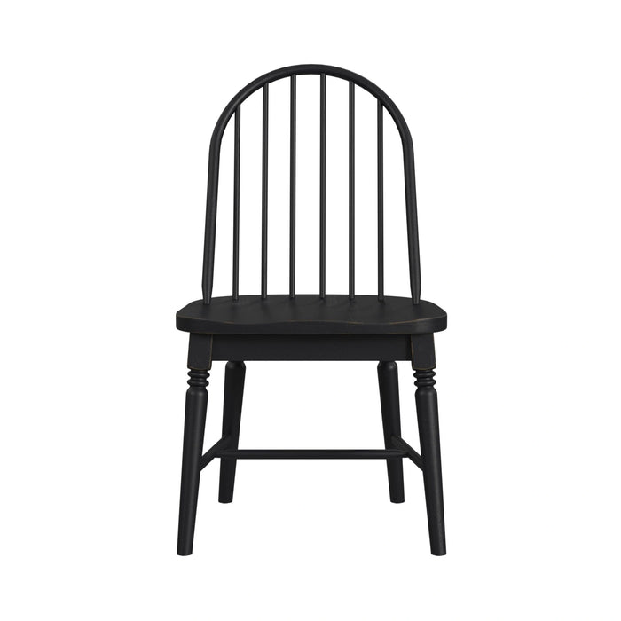 Heritage & Home Windsor Side Chair with Leveler in Black (2 Per Carton)