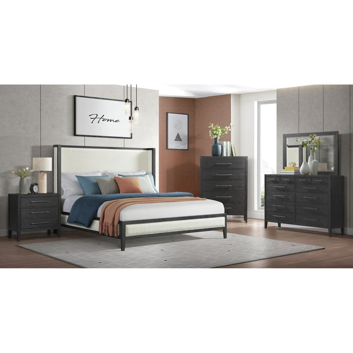 Elements International Versailles Nightstand in Black