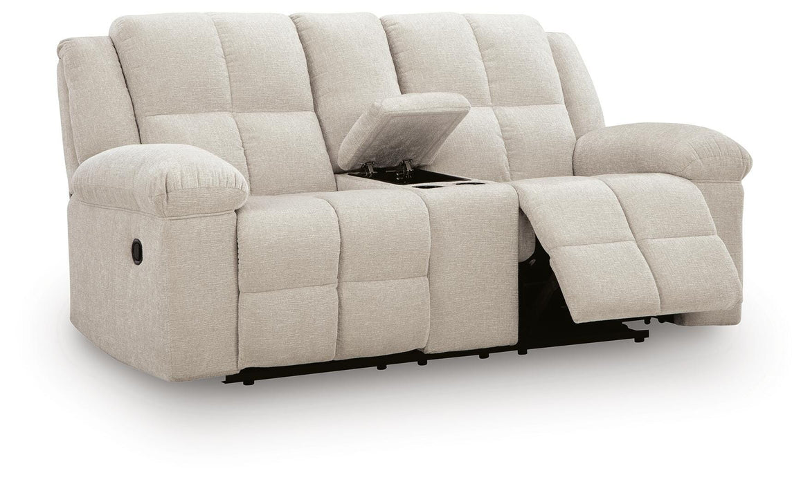 Orlen Reclining Loveseat with Console - Eclectic 79 Furniture Store