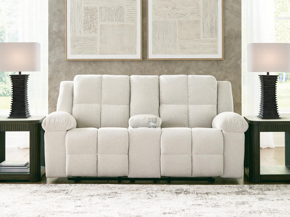 Orlen Reclining Loveseat with Console - Eclectic 79 Furniture Store