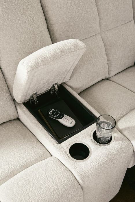 Orlen Reclining Loveseat with Console - Eclectic 79 Furniture Store