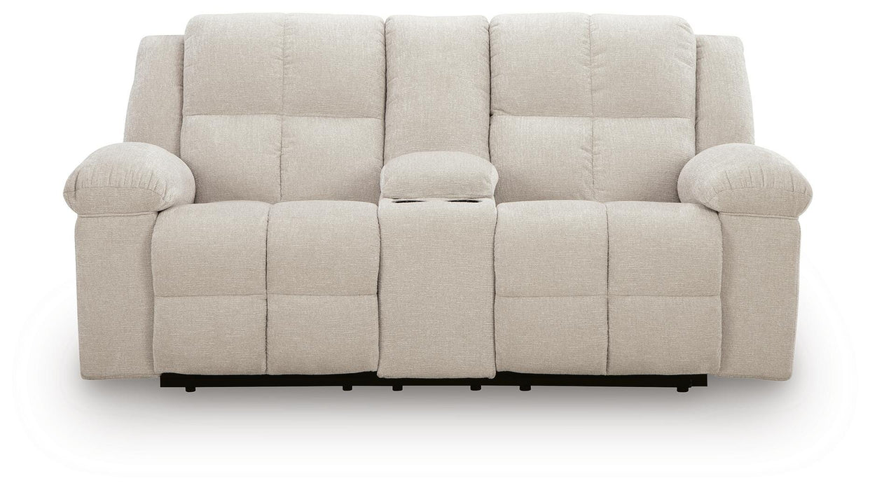Orlen Reclining Loveseat with Console - Eclectic 79 Furniture Store