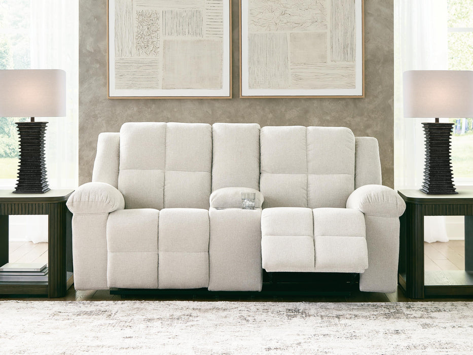 Orlen Reclining Loveseat with Console - Eclectic 79 Furniture Store