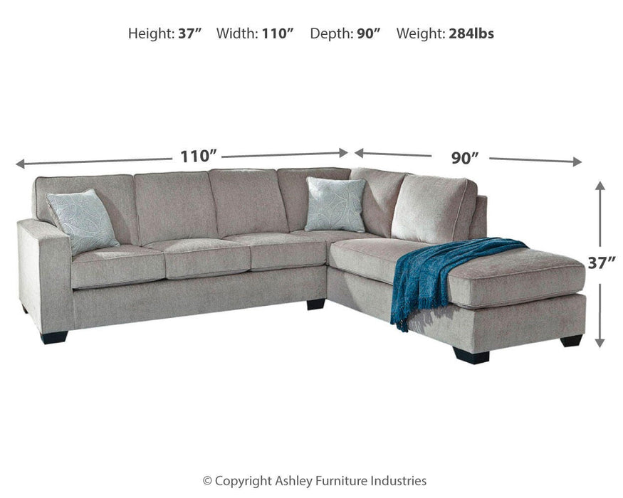 Altari Sleeper Sectional with Chaise - Eclectic 79 Furniture Store