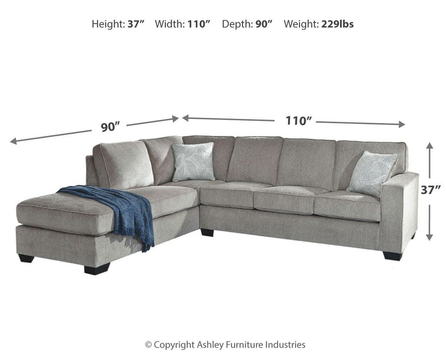 Altari Sectional with Chaise - Eclectic 79 Furniture Store