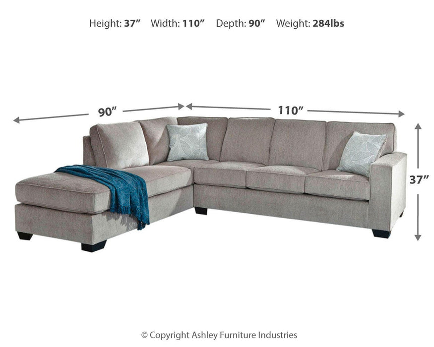 Altari Sleeper Sectional with Chaise - Eclectic 79 Furniture Store