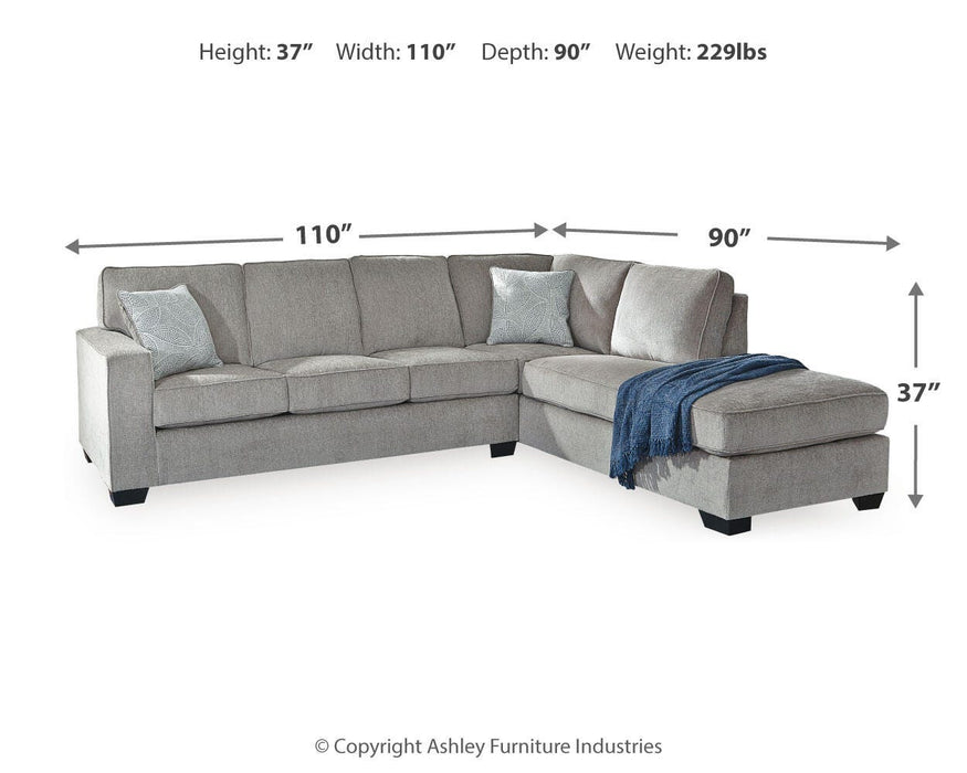Altari Sectional with Chaise - Eclectic 79 Furniture Store