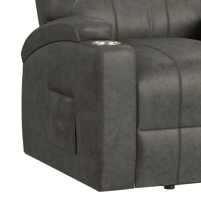 Kenmore P1 Lift Chair with Heat Massage in Simba DK Grey
