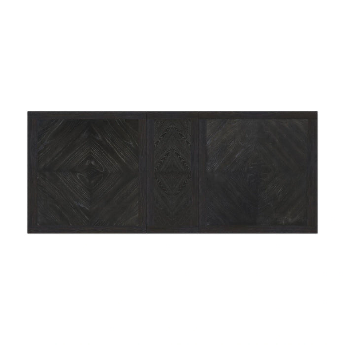 Transcend Dining Table with 22" Leaf in Charcoal
