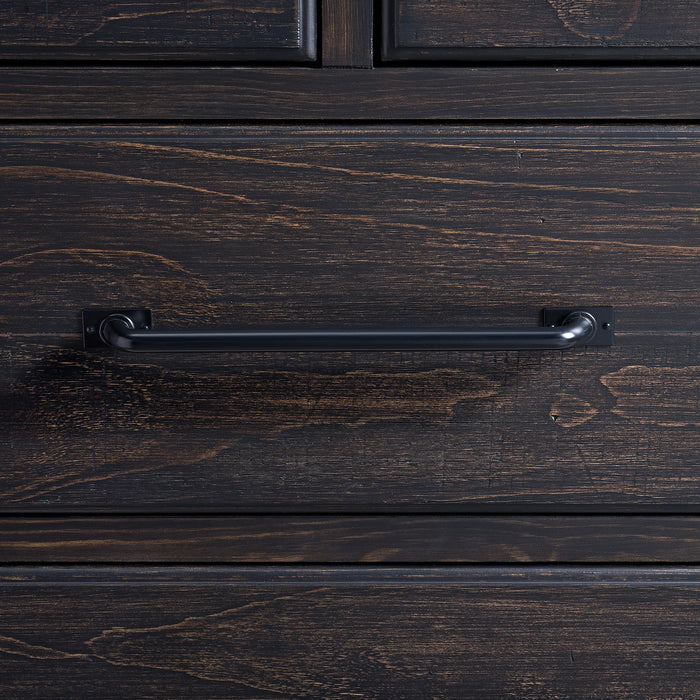 Montrose Nightstand with Charger & Sensor Light in Espresso & Brown