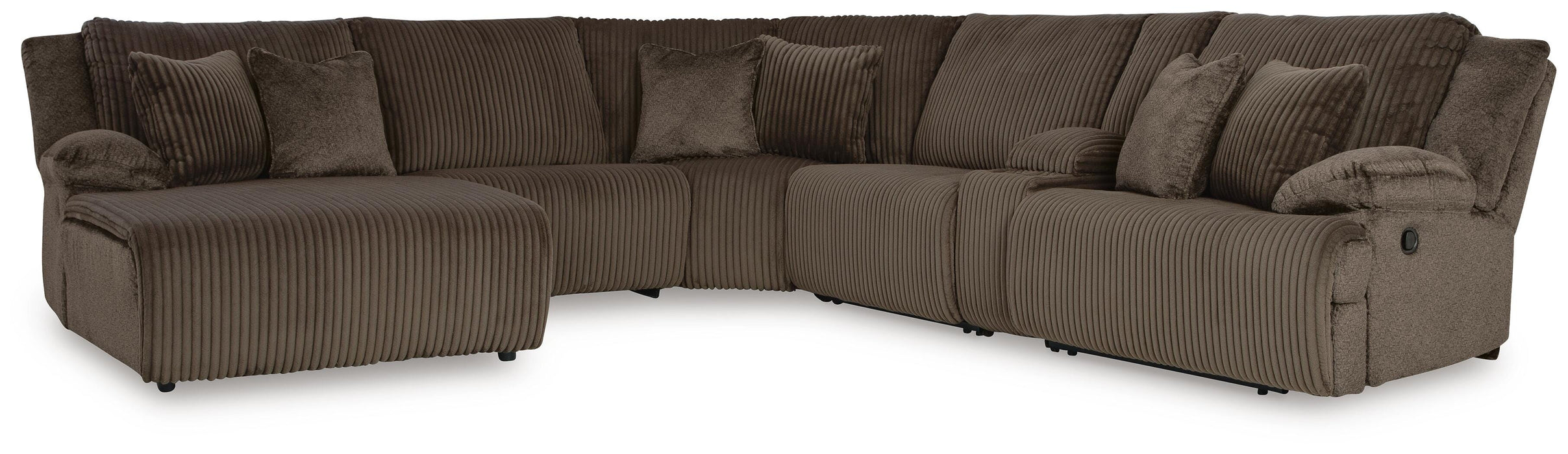 Top Tier Reclining Sectional with Chaise - Eclectic 79 Furniture Store