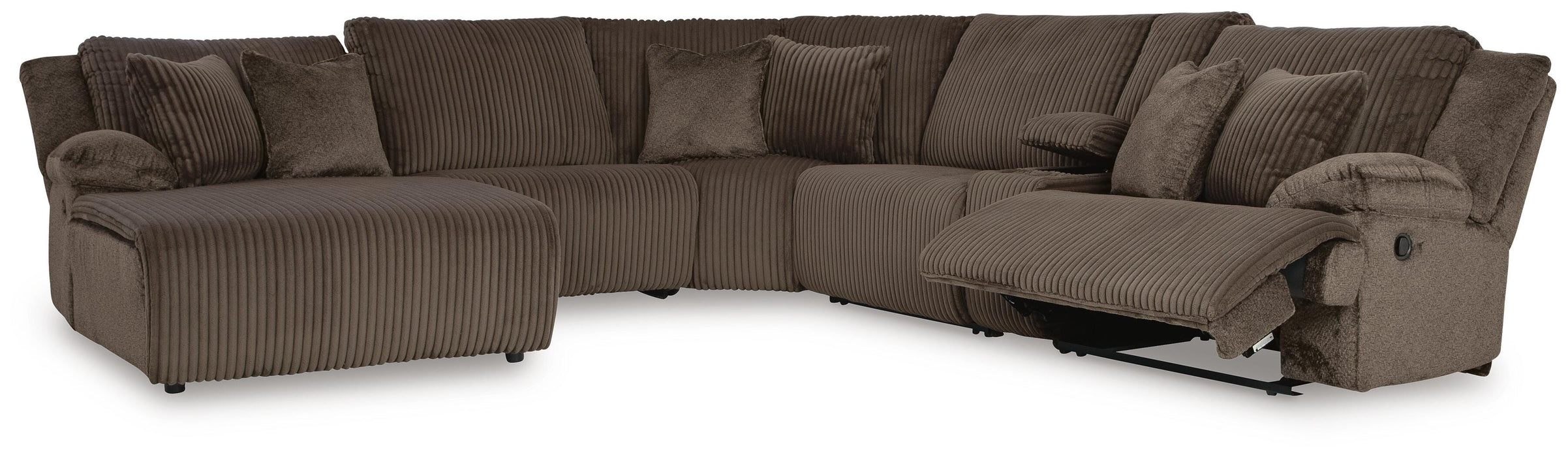 Top Tier Reclining Sectional with Chaise - Eclectic 79 Furniture Store