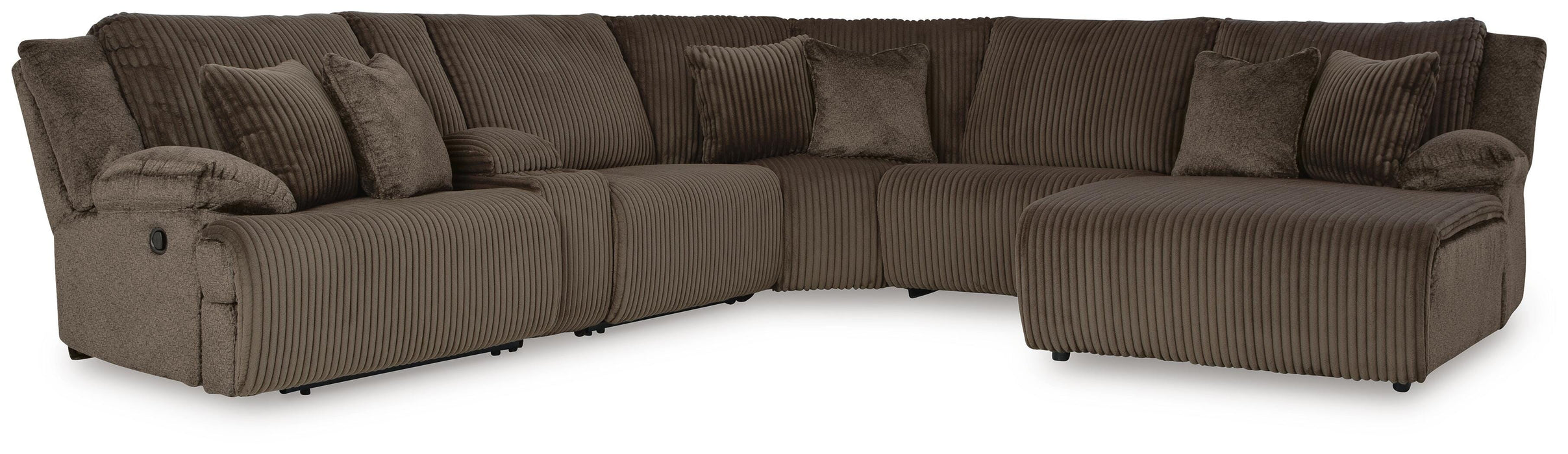 Top Tier Reclining Sectional with Chaise - Eclectic 79 Furniture Store